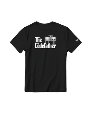 Code Father Round neck T-Shirt-Black